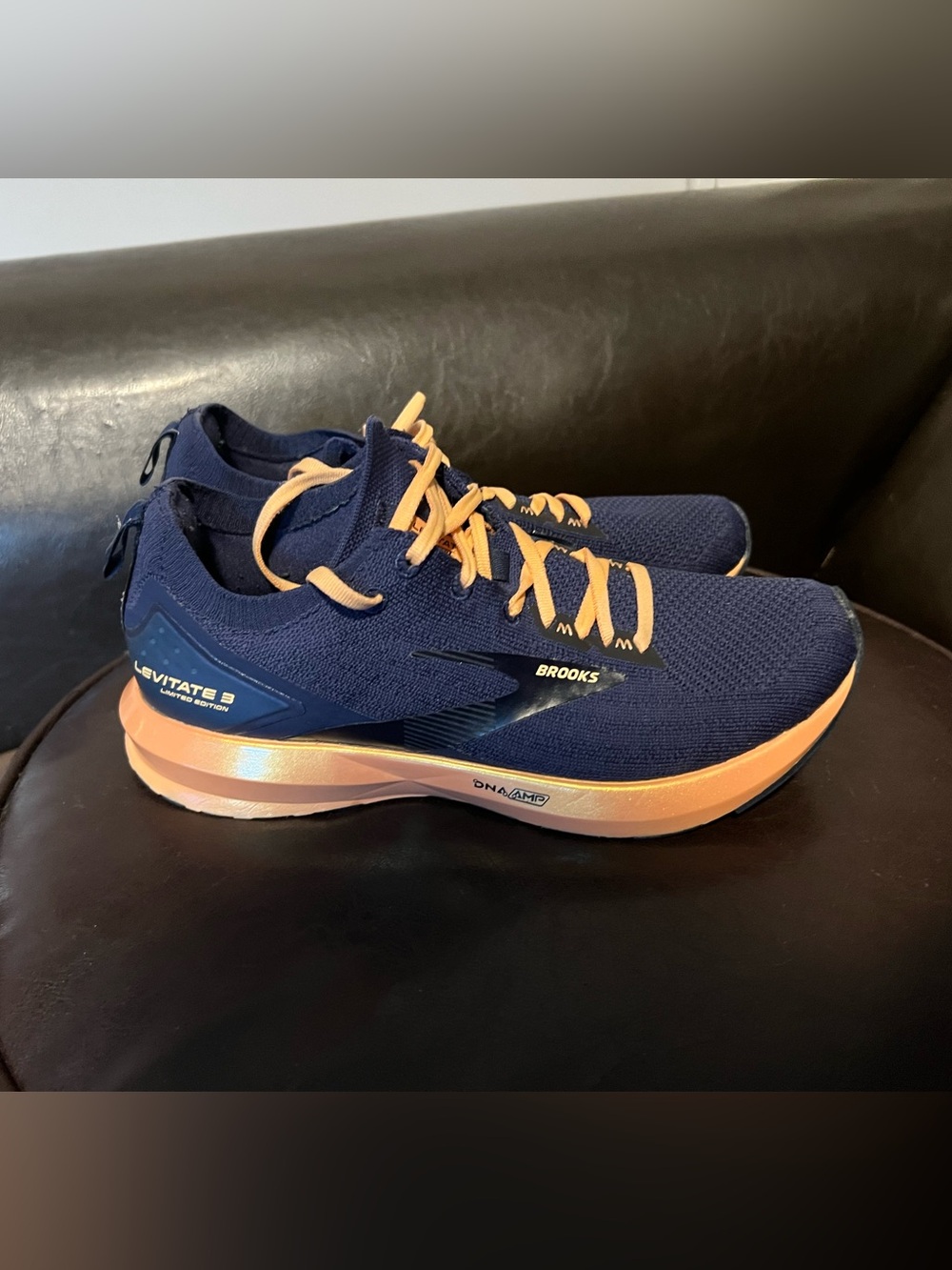 Brooks Levitate 3 Limited Edition blue and cantaloupe women’s size 9